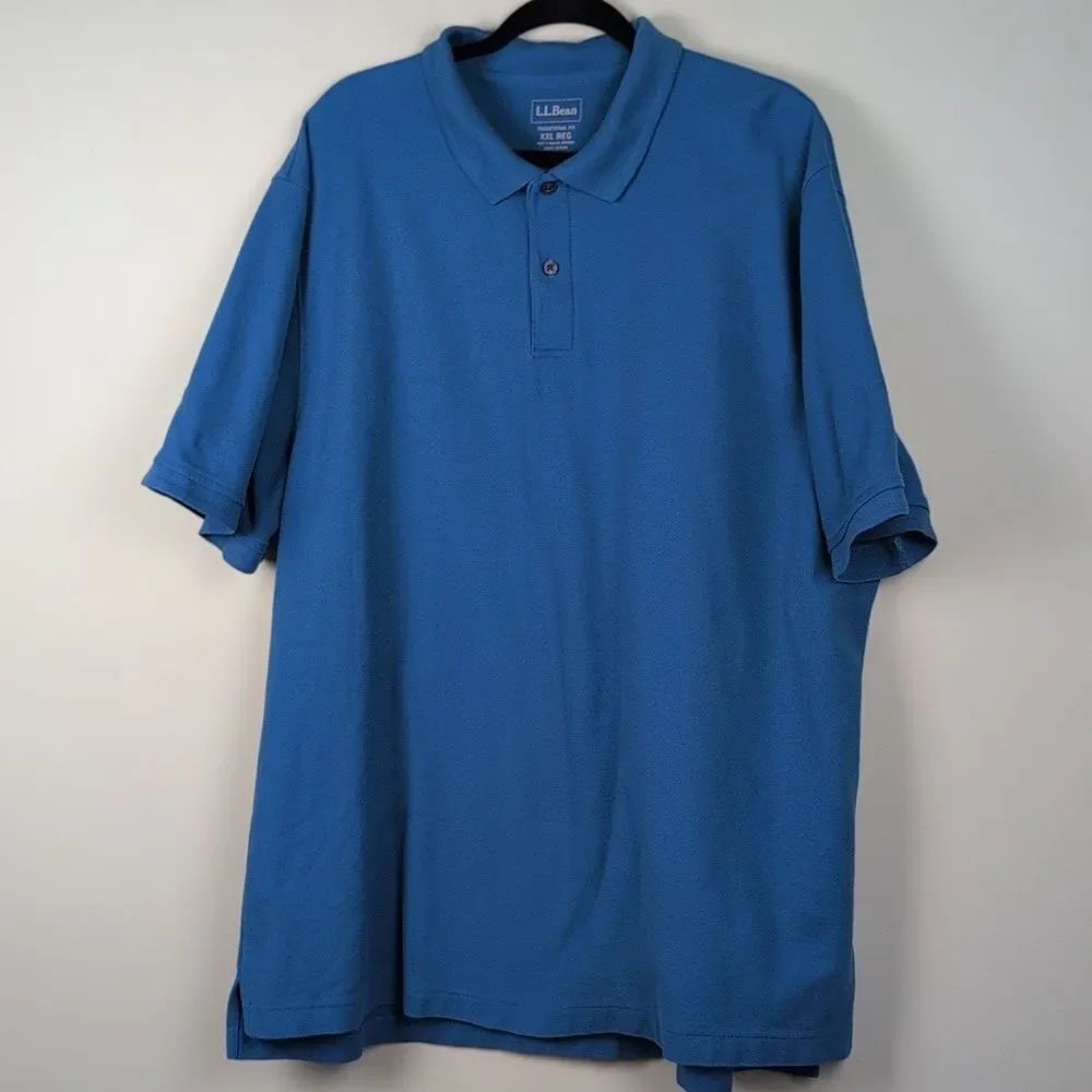 L. L. Bean Traditional Fit Cotton Polo Shirt Classic Preppy Golf